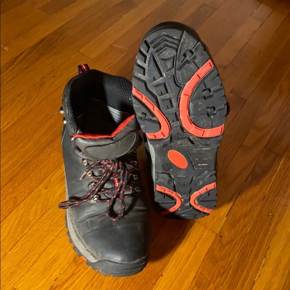 ✅ VINTAGE Genuine Leather Outdoor Hiking Boots Shoes Non-Marking Outsole Red ? main image 7